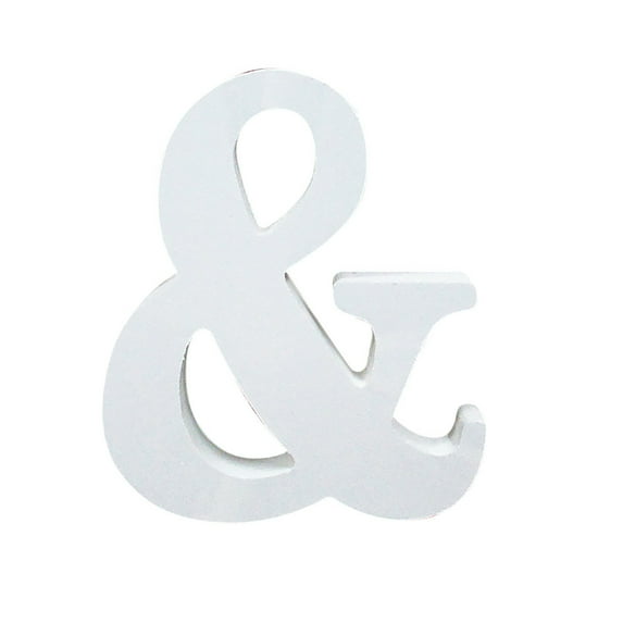 VerPetridure Wood Wooden Letters White Symbol Wedding Birthday Party Home Decorations