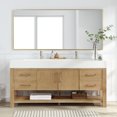 thumbnail image 1 of Vera 72" Single Bath Vanity in Washed Ash Grey with White Integrated Stone Sink, 1 of 17