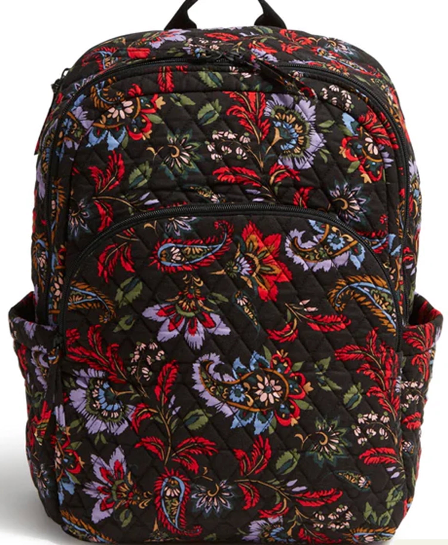 Vera Bradley backpack brown floral paisley travel school travel bag Small Banbury Backpack - Cotton | Vera Bradley main image 3