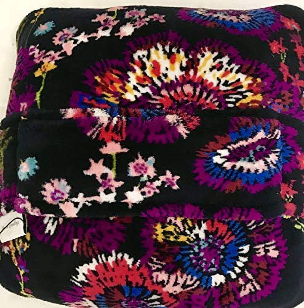 Vera Bradley Fleece Travel Blanket Midnight Wildflowers Walmart