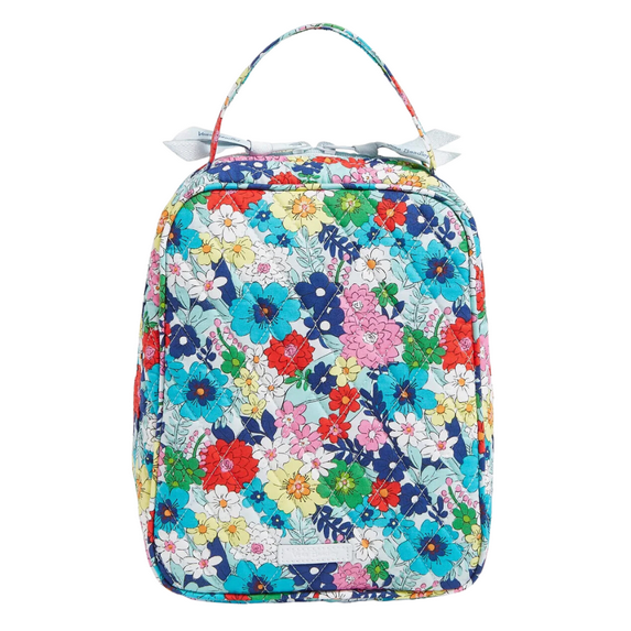 Vera Bradley Lunch Bunch Bag Far Out Floral Cotton Lightweight