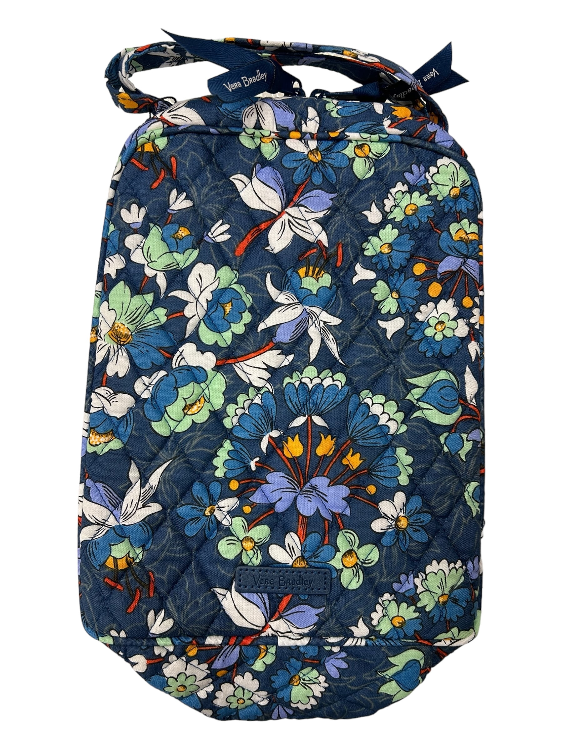 Vera Bradley Lunch Bunch Bag Floral Burst Cotton Lightweight Blue