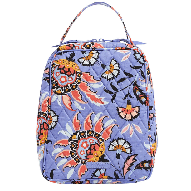 Vera Bradley Lunch Bunch Bag Mural Garden Cotton Lightweight