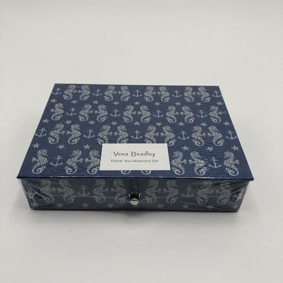 Vera Bradley® Seahorse of Course Thank You Cards & Envelopes, 10ct. - NWT!