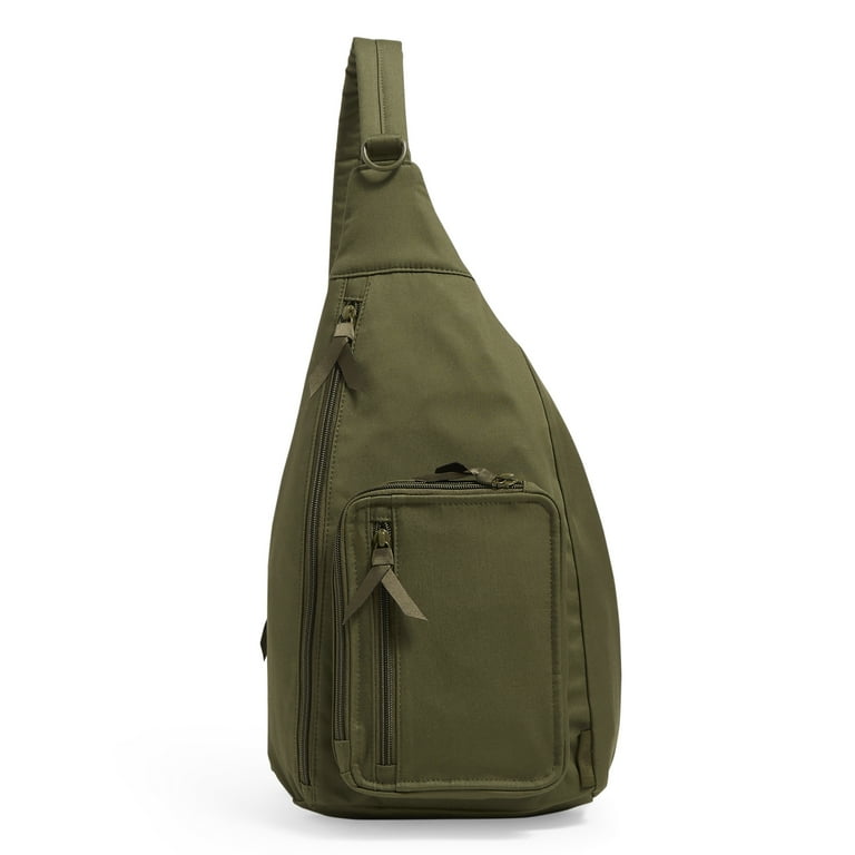 Vera Bradley Women's Sling Backpack, Recycled Cotton, Black - Main Image