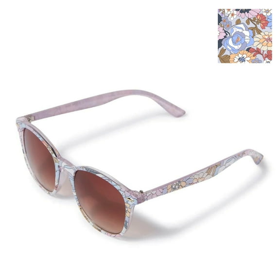 Vera Bradley Women's Classic Style floral Print Sunglasses (Purple)