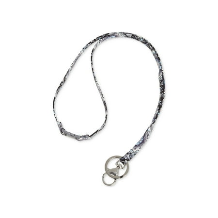 Vera Bradley Women's Cotton Breakaway Lanyard One Size Charcoal Medallion