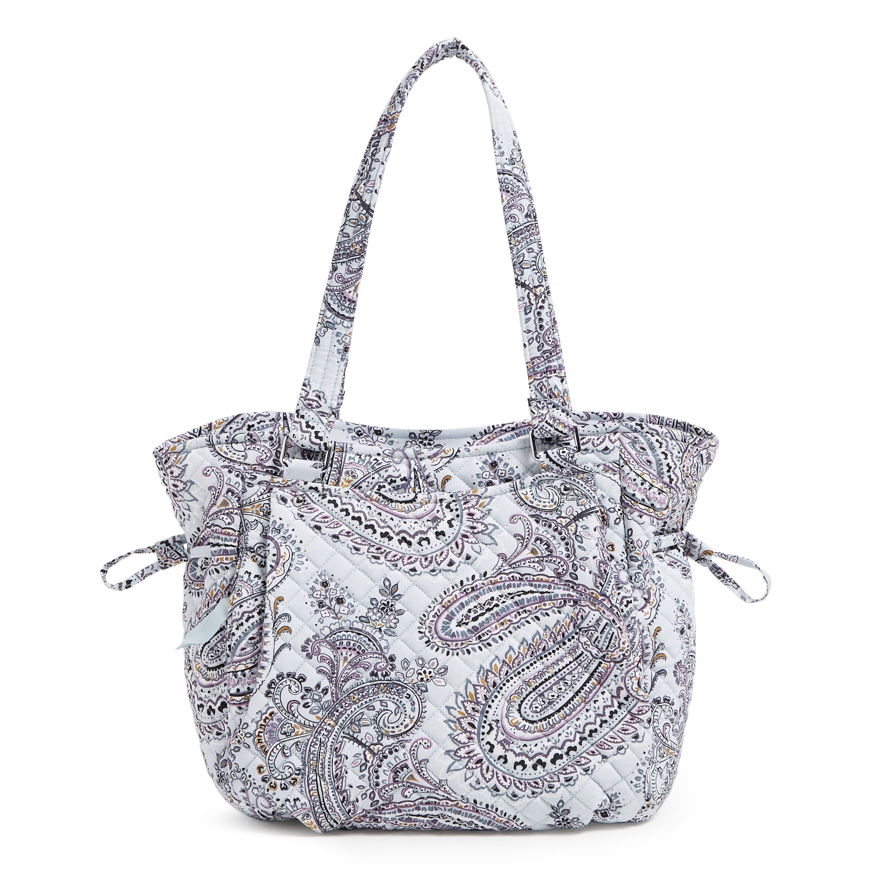 Vera Bradley Women's Cotton Glenna Satchel Soft Sky Paisley - Walmart.com