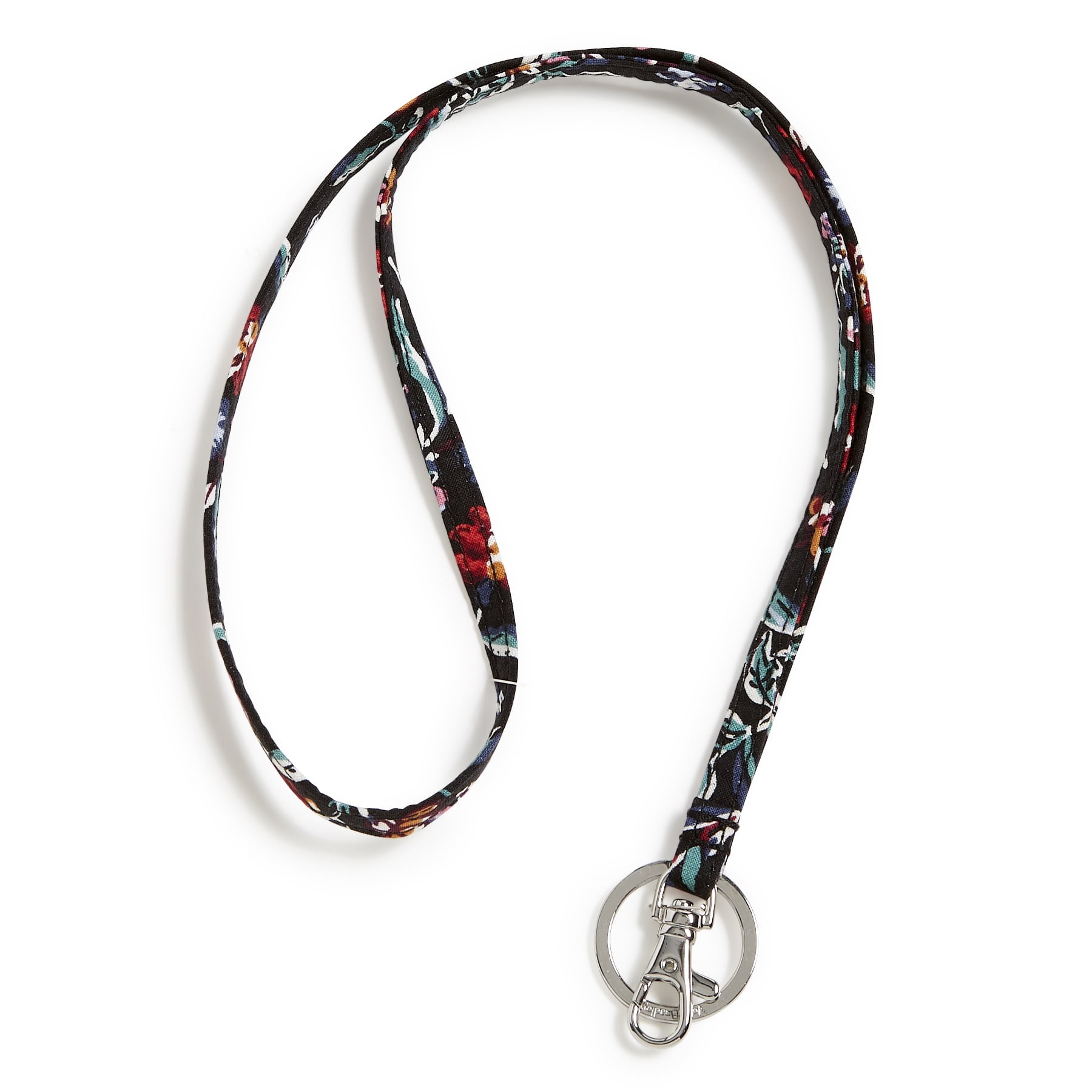 Vera Bradley Women's Cotton Lanyard Perennials Noir