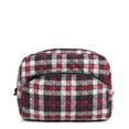 thumbnail image 1 of Vera Bradley Women's Cotton Large Cosmetic Bag Fireplace Plaid, 1 of 2