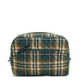 thumbnail image 1 of Vera Bradley Women's Cotton Large Cosmetic Bag Orchard Plaid, 1 of 4
