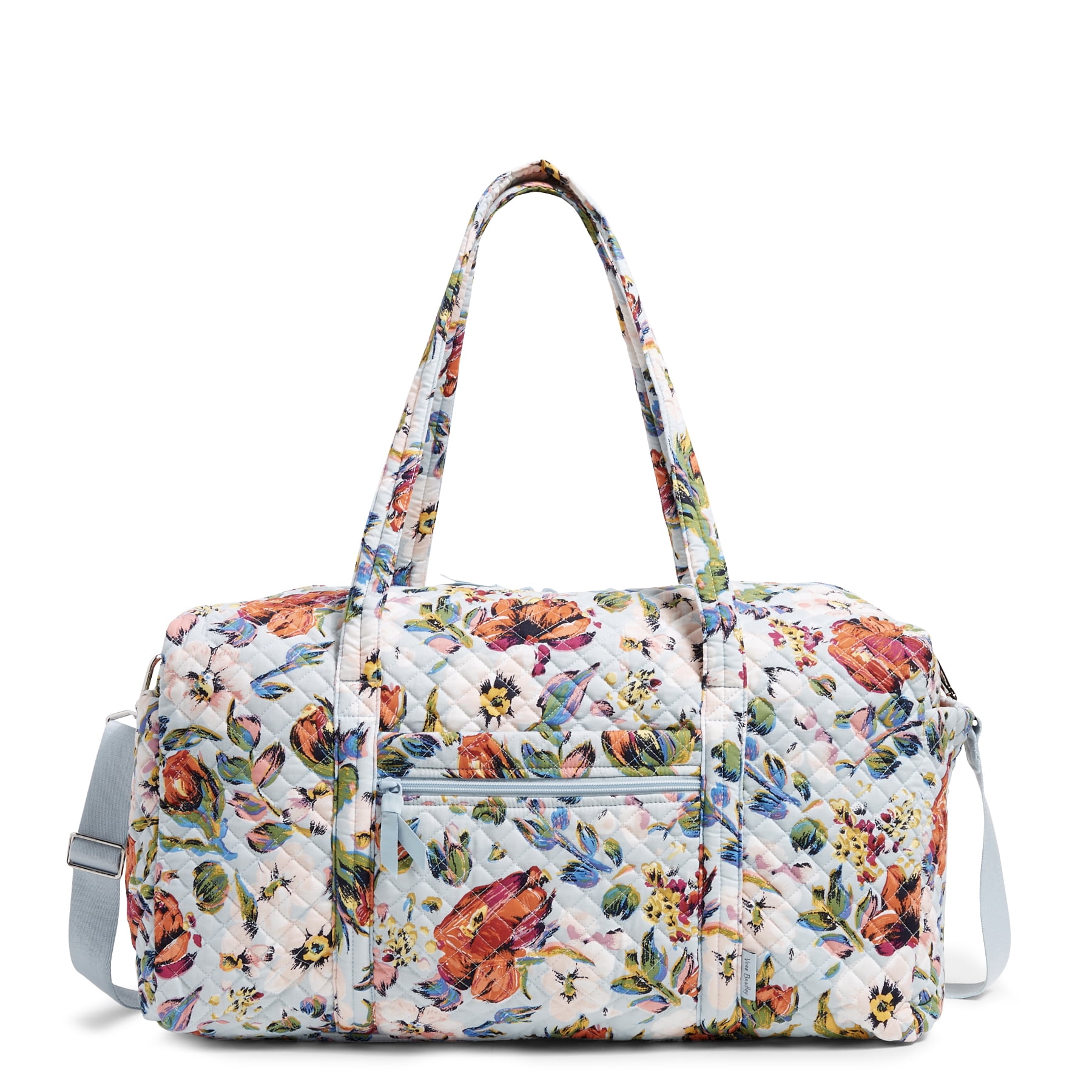 Vera Bradley Women's Cotton Large Travel Duffel Bag Sea Air Floral 