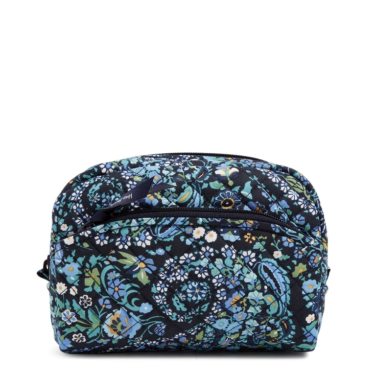 Vera Bradley Women's Cotton Medium Cosmetic Bag Dreamer Paisley