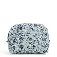 thumbnail image 1 of Vera Bradley Women's Cotton Medium Cosmetic Bag Perennials Gray, 1 of 2