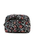 thumbnail image 1 of Vera Bradley Women's Cotton Medium Cosmetic Bag Perennials Noir, 1 of 2