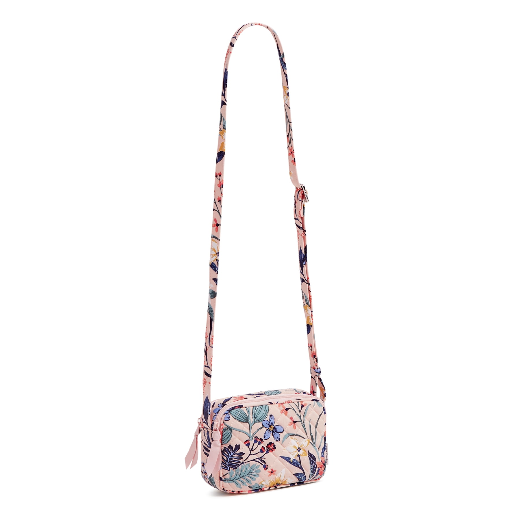 Free Shipping Vera Bradley Women s Cotton Mini Evie Crossbody Bag Paradise Coral Walmart Walmart