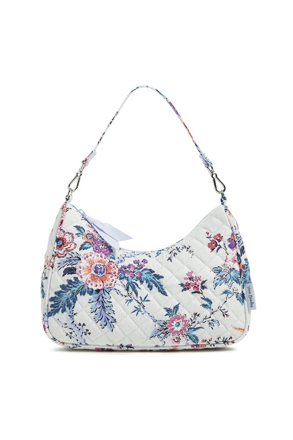 Women's Cotton Mini Frannie Crescent Crossbody Bag Magnifique Floral
