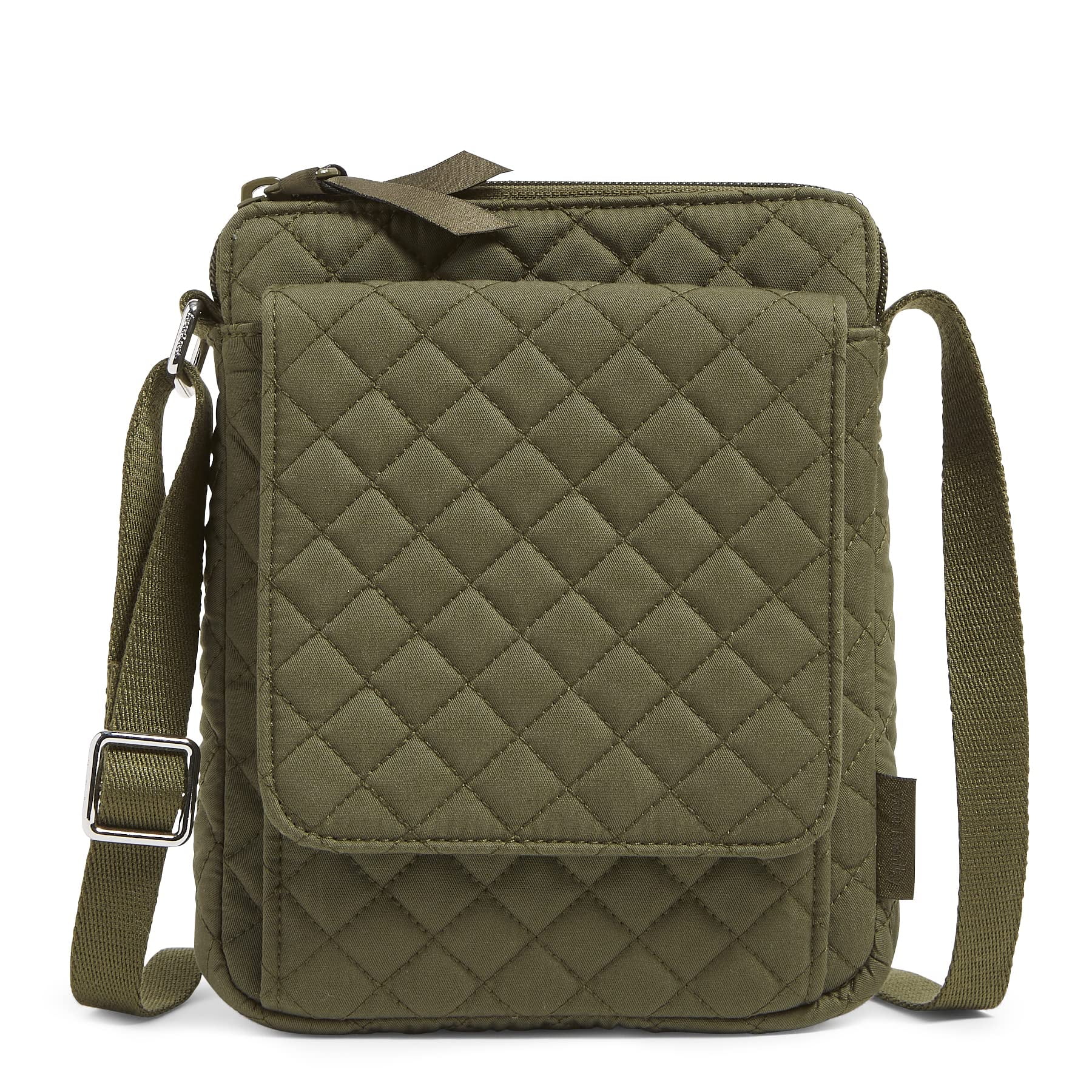 Vera Bradley Women s Cotton Mini Hipster Crossbody Purse With RFID Protection Climbing Ivy Green Recycled Cotton One Size Walmart