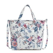 VERA BRADLEY Women's Cotton Mini Vera Tote Bag Daisies White
