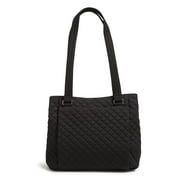 Vera Bradley Women's Cotton Multi-Compartment Shoulder Bag Black