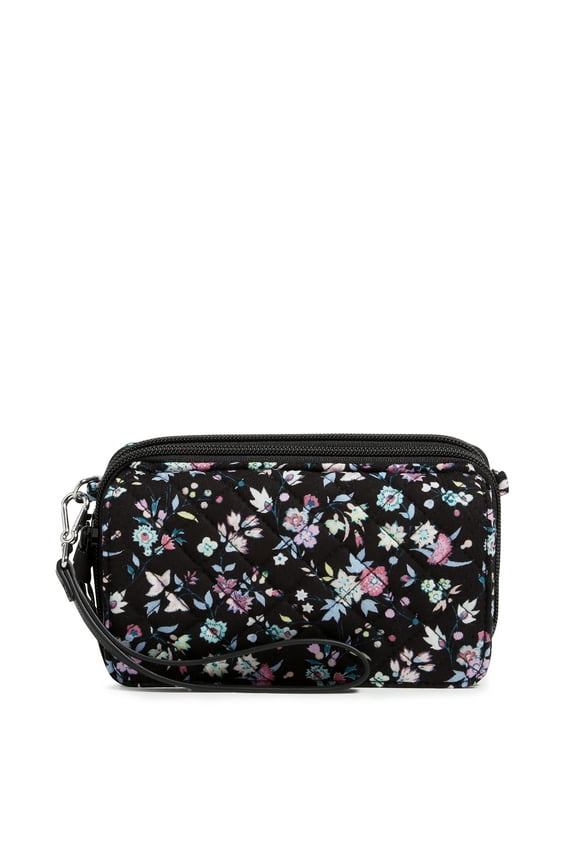 Women's Cotton RFID All in One Crossbody Bag Botanical Ditsy