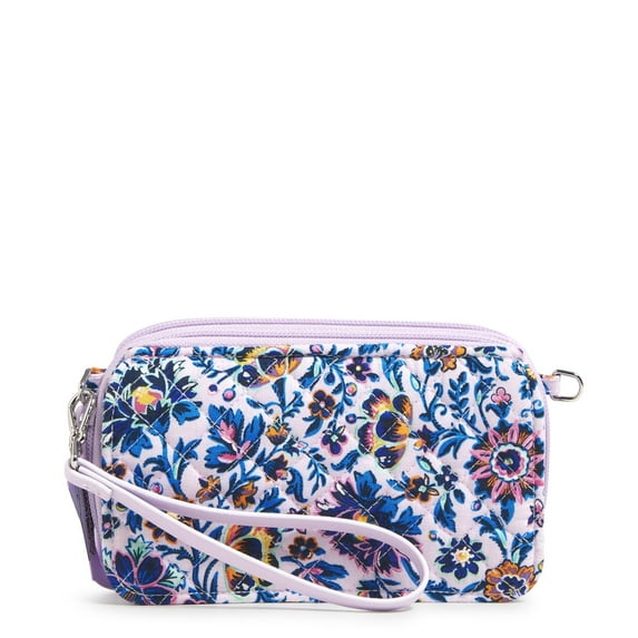 Vera Bradley Women's Cotton RFID All in One Crossbody Bag Cloud Vine Multi