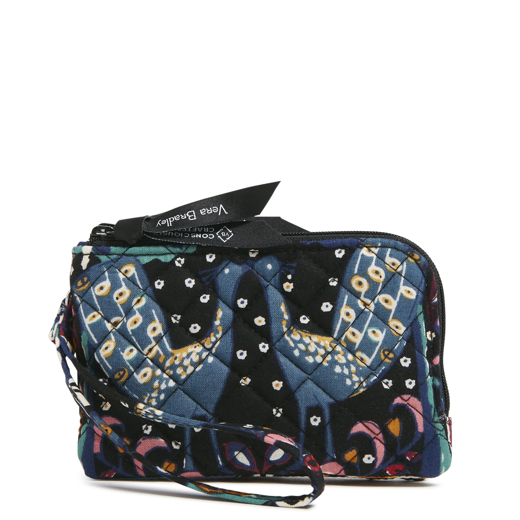 Vera Bradley Women's Cotton RFID Double Zip ID Enchantment