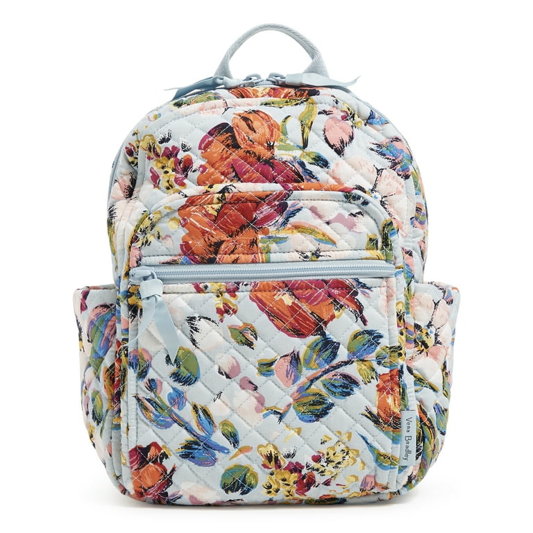 Vera Bradley Women s Cotton Small Backpack Sea Air Floral Walmart