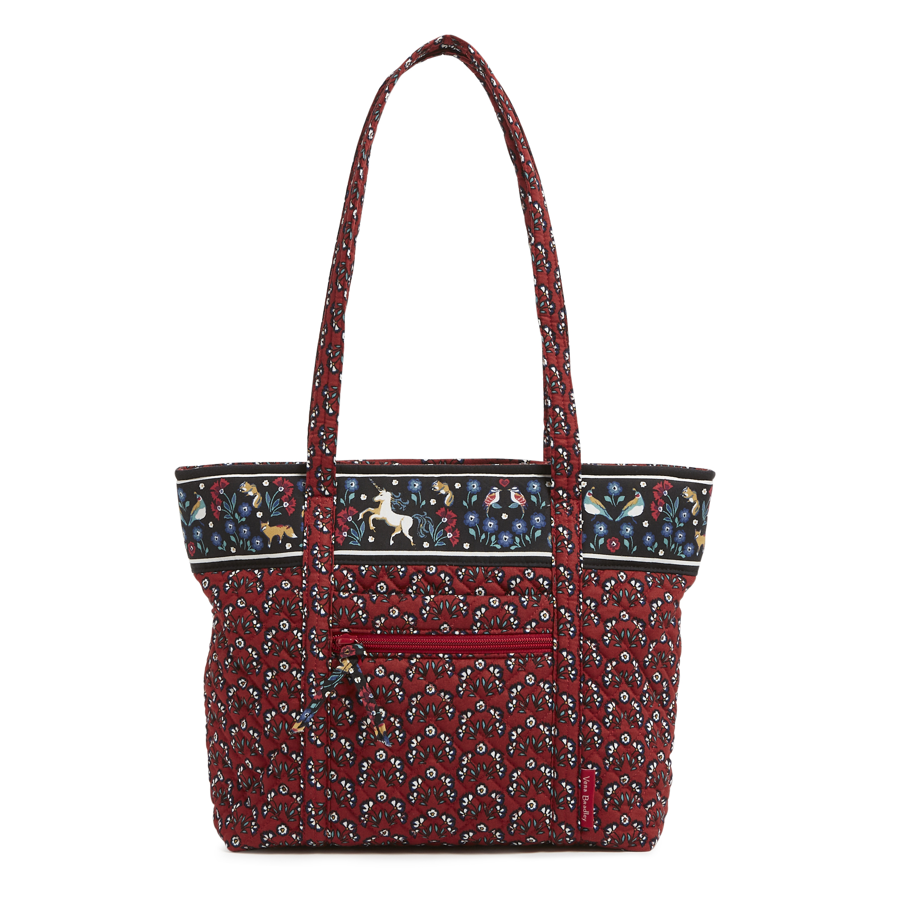 Vera Bradley Women's Cotton Small Vera Tote Bag Enchanting Flowers