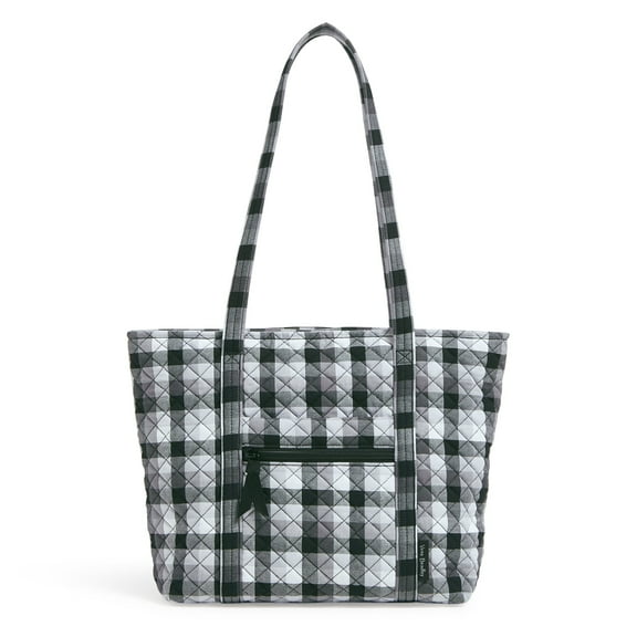 Vera Bradley Women's Cotton Small Vera Tote Bag Kingbird Plaid