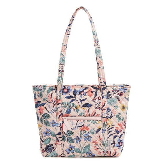 Vera Bradley Women's Cotton Small Vera Tote Bag Paradise Coral