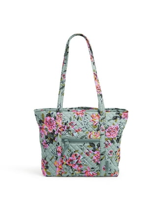 Vera Bradley Women's Recycled Cotton Utility Tote Bag Rosa Floral 