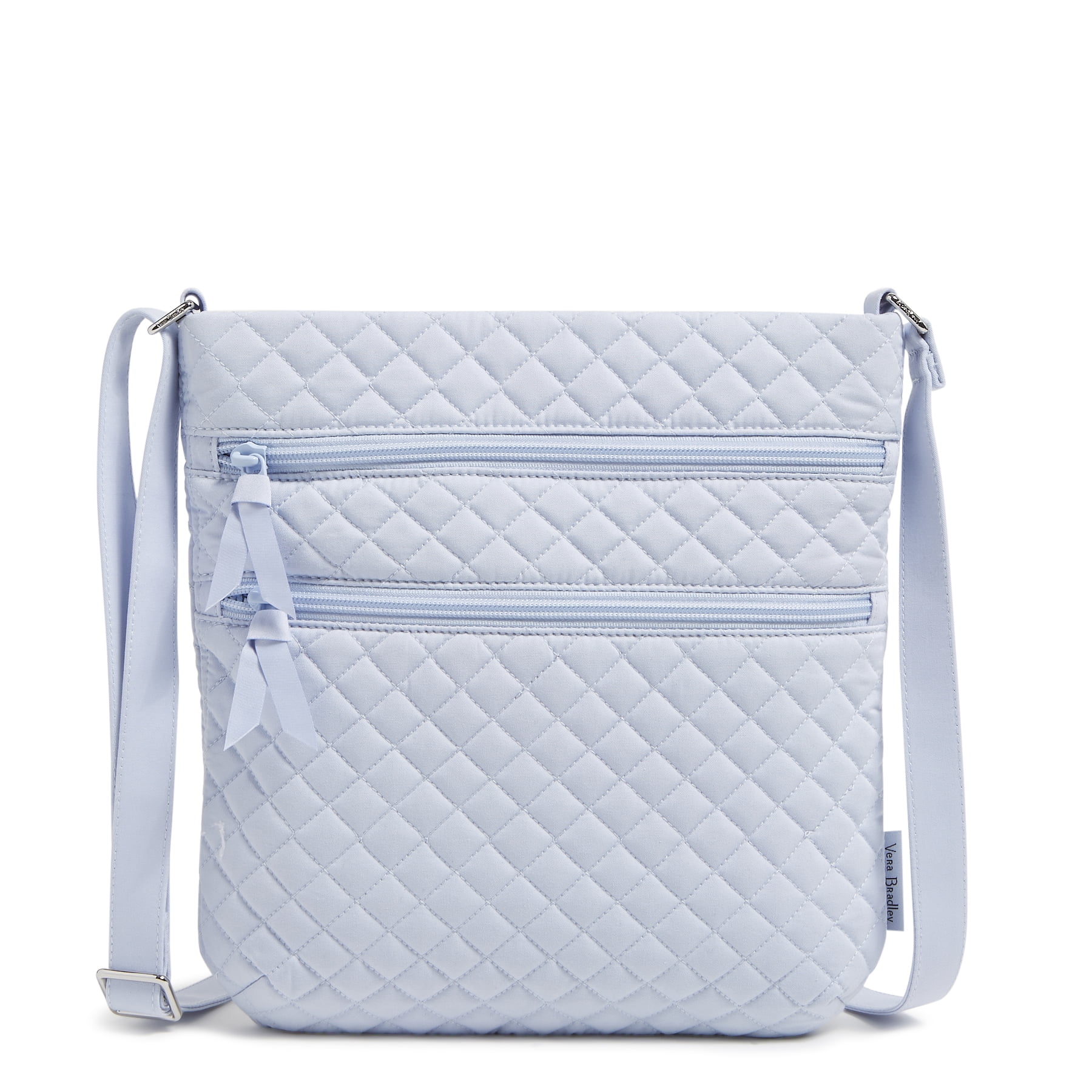 Vera Bradley Women's Cotton Triple Zip Hipster Crossbody Bag Morning Glory - Walmart.com