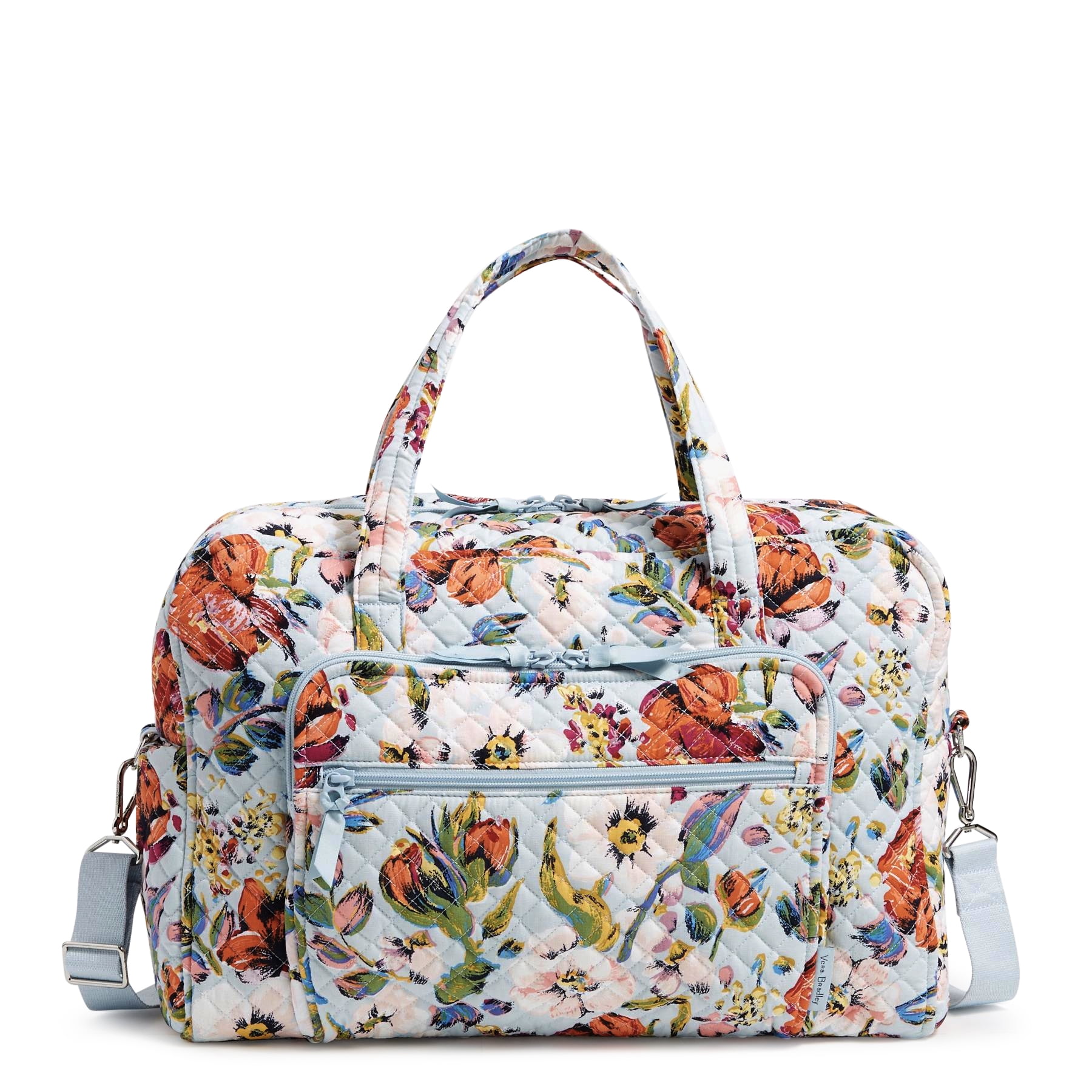 Vera Bradley Women's Cotton Weekender Travel Bag Sea Air Floral