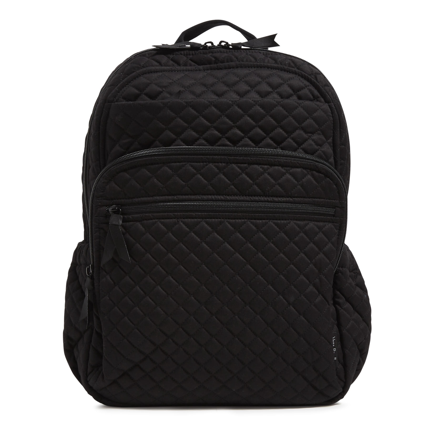 Vera Bradley Black Everyday Backpack with Mesh Side Pockets Chancery Backpack - Leather | Vera Bradley main image 4