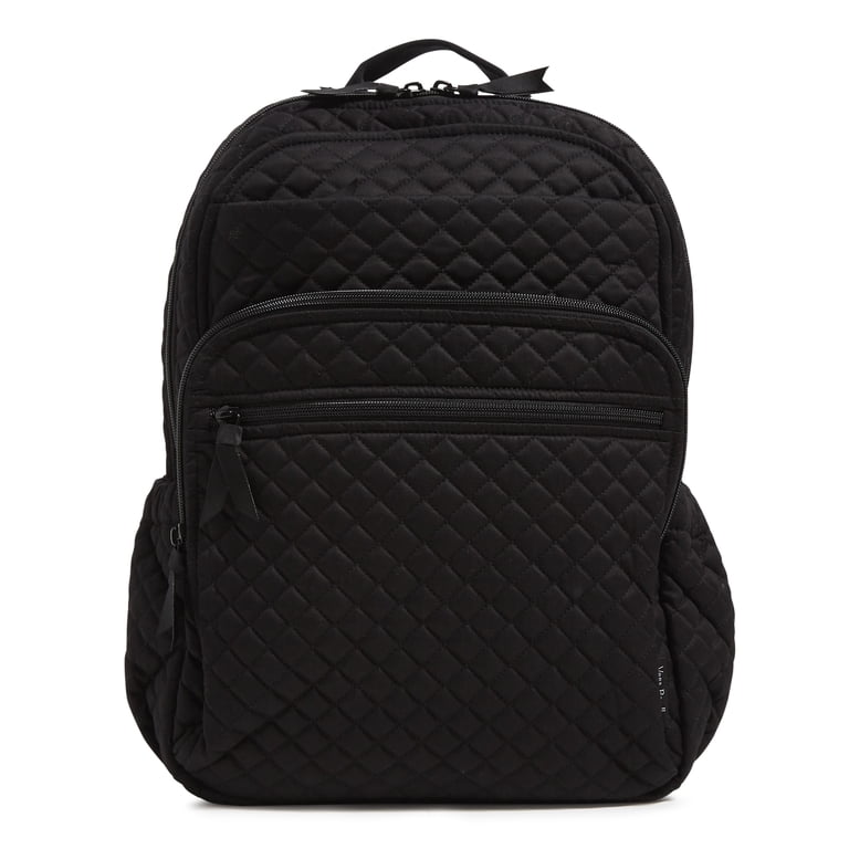 Vera Bradley Campus XL Black Backpack Imprinted Vera Bradley Xl Campus Backpack - Microfiber  main image 3