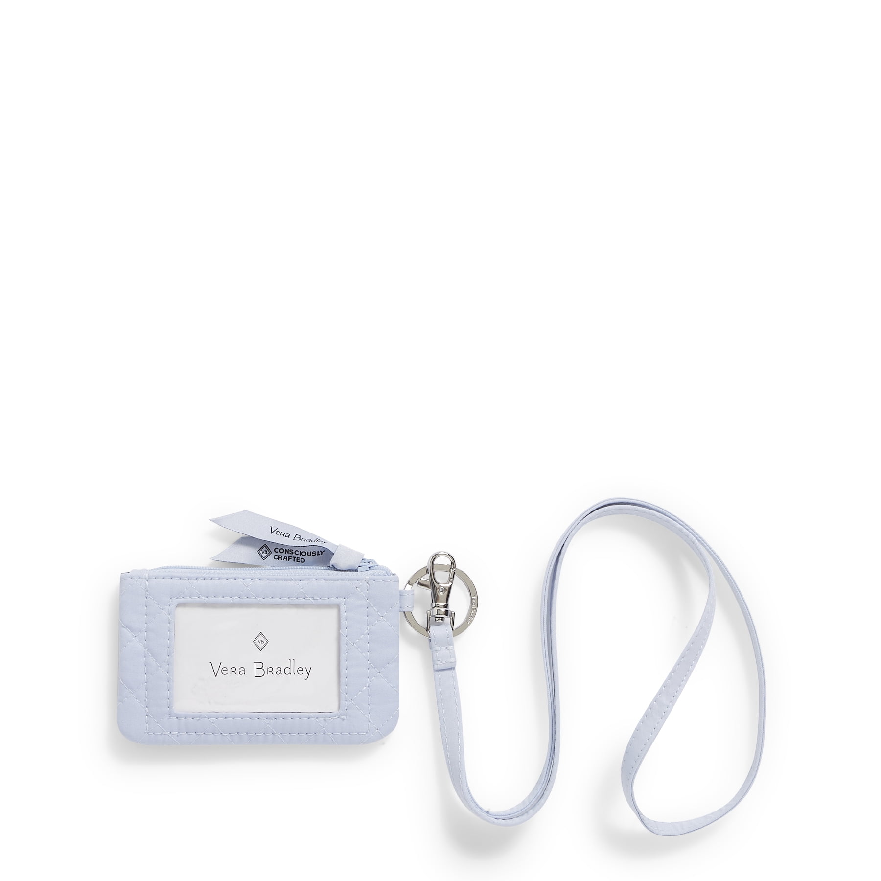 Vera Bradley Women's Cotton Zip ID Lanyard Morning Glory - Walmart.com