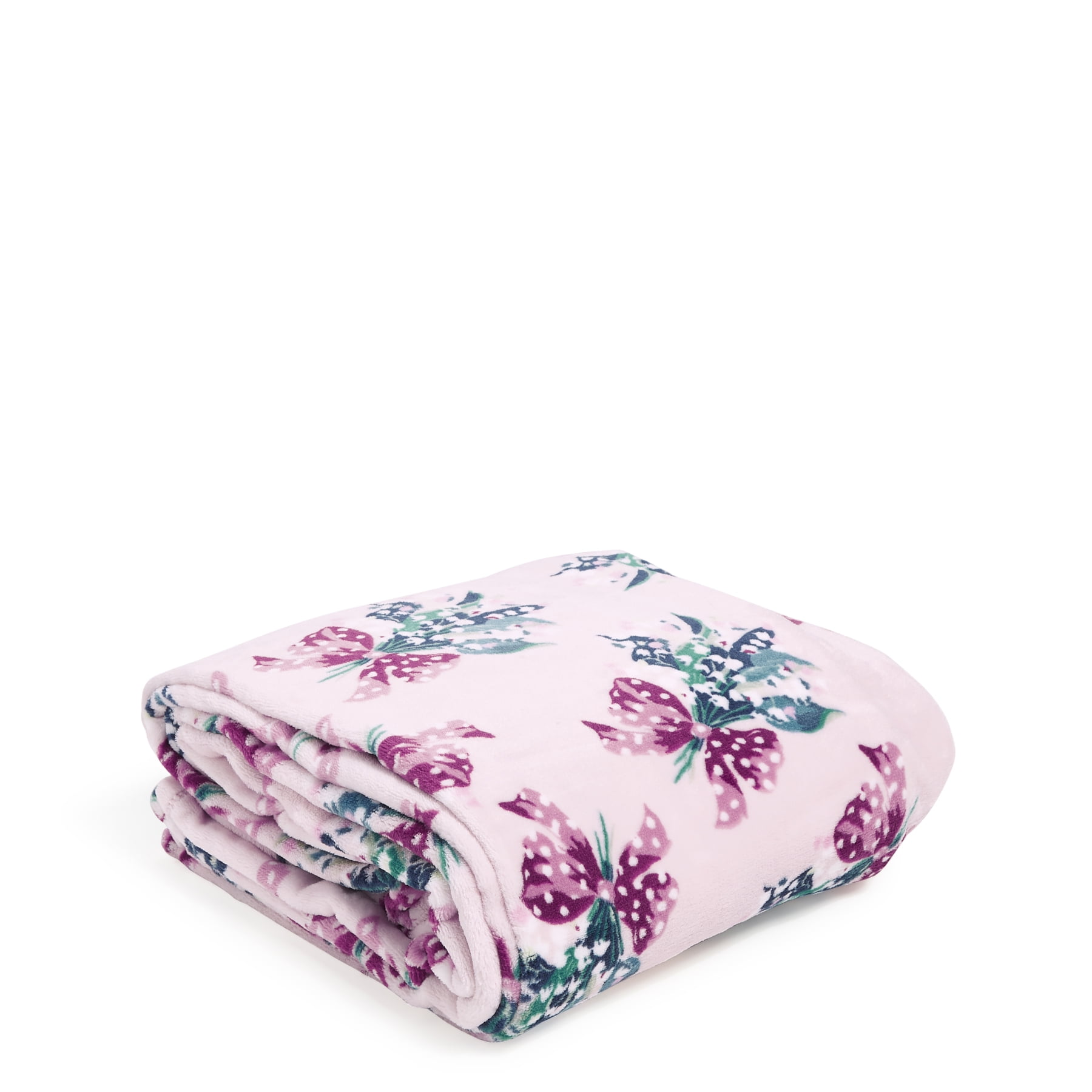Vera Bradley Plush Throw Blanket in Blooms and Branches Navy