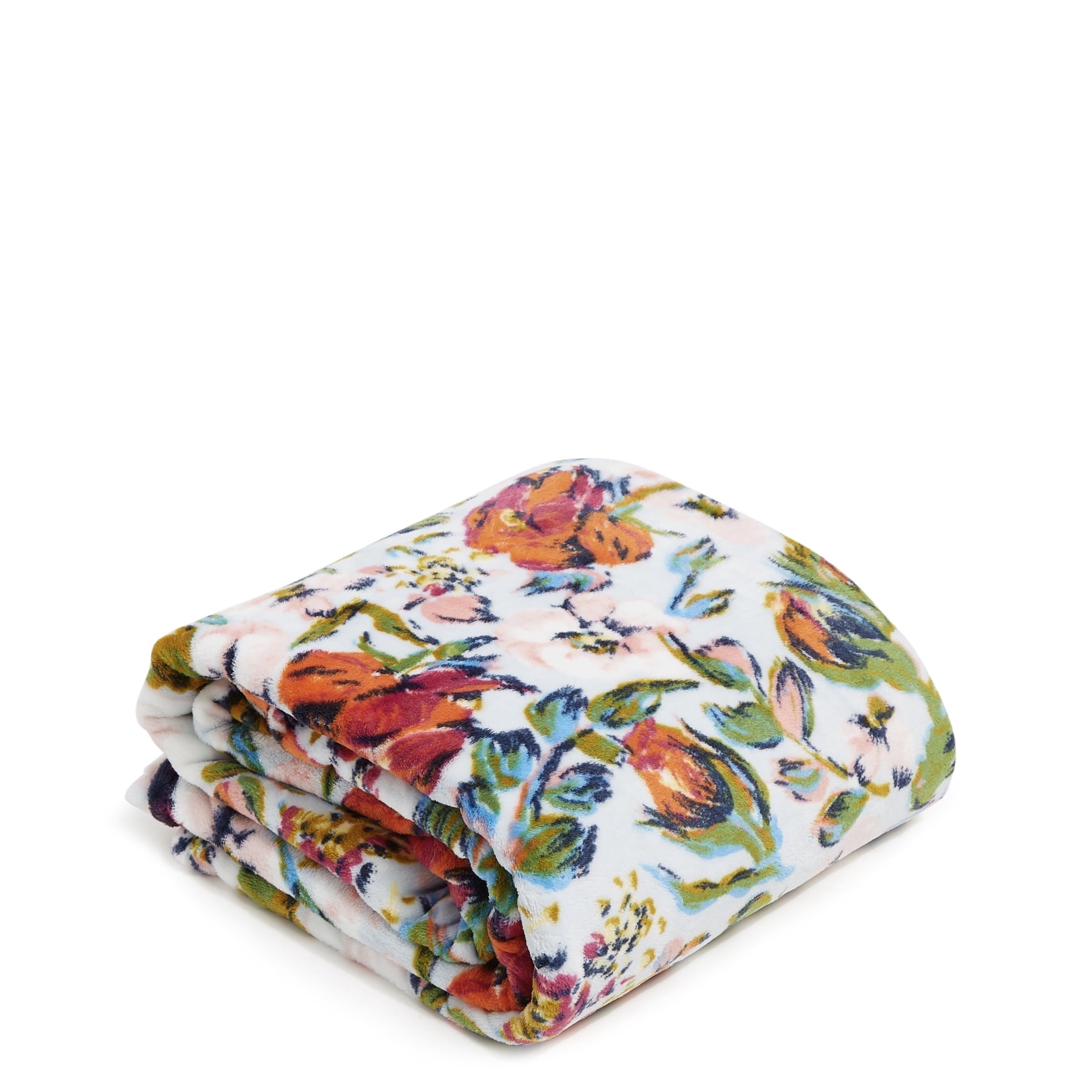 Vera Bradley Women's Fleece Plush Throw Blanket Sea Air Floral