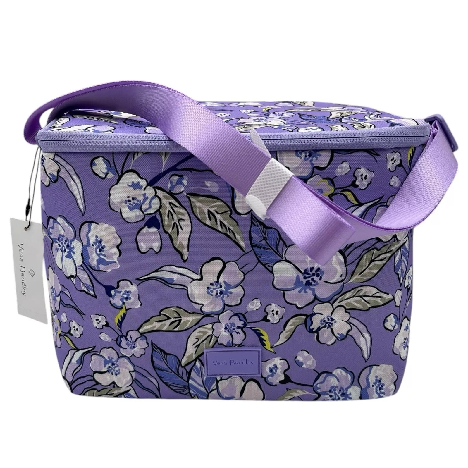 Vera Bradley Women's Lunch Cooler Insulated Wild Roses Lavender