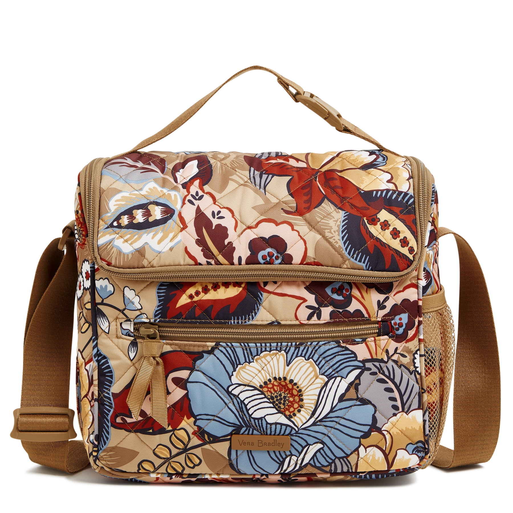 Vera Bradley Women s Performance Twill Lunch Crossbody Bag Botanical Beauty Walmart