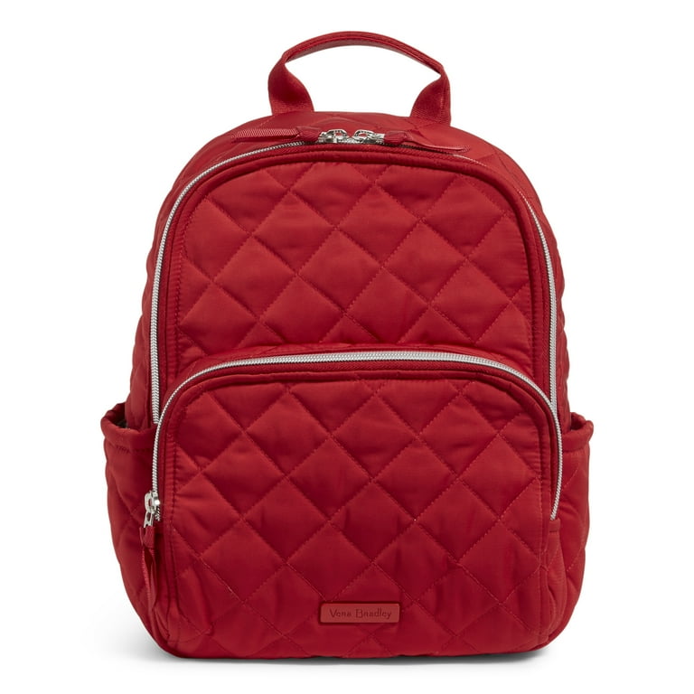 Vera Bradley Small Backpack in Performance Twill Cardinal Red