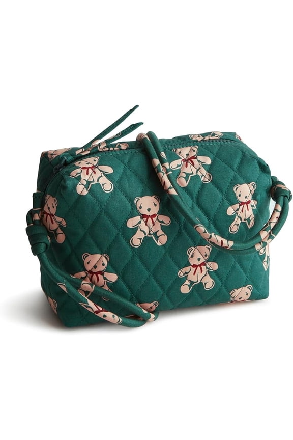 Women's Premium Cotton Blake Crossbody Bag in Bear Mosaic