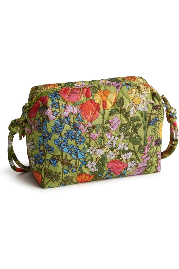 Women's Premium Cotton Blake Crossbody Bag in Meadow Bouquet