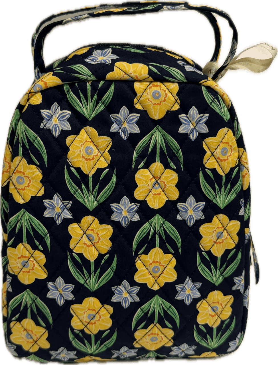 Vera Bradley Women's Premium Cotton Lunch Bag, Daffodils