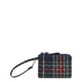 thumbnail image 1 of Vera Bradley Women's Recycled Cotton Clip & Zip Mini Pouch Tartan Plaid, 1 of 2