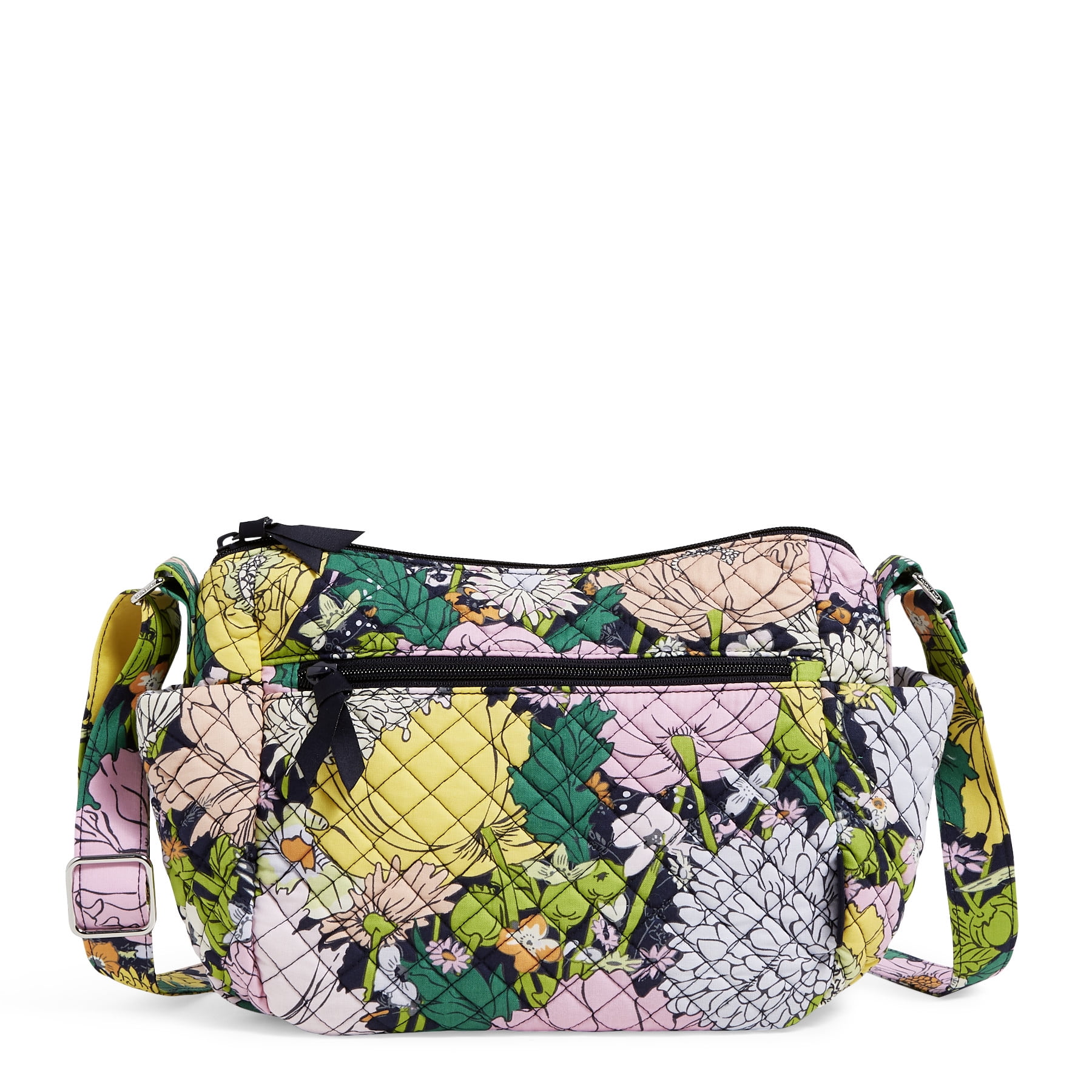 Vera Bradley Women's Recycled Cotton On the Go Crossbody Bag Bloom Boom