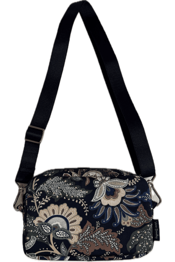 Women's Recycled Cotton RFID Convertible Pouch Crossbody Bag and Belt Bag Java Navy Camo