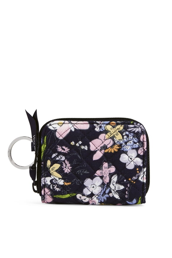Women's Recycled Cotton RFID Petite Zip-Around Wallet Bloom Boom Navy