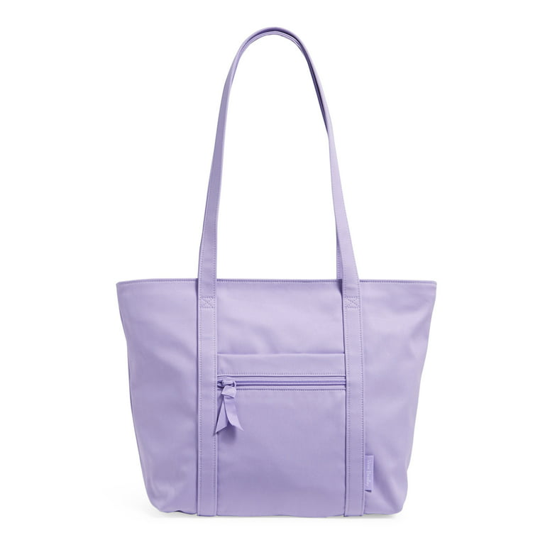 Vera Bradley Women's Recycled Cotton Small Vera Tote Bag Lavender